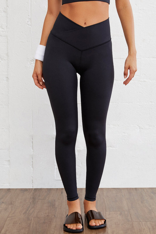 Black Arched Waist Seamless Active Leggings - Ultimate Comfort and Style