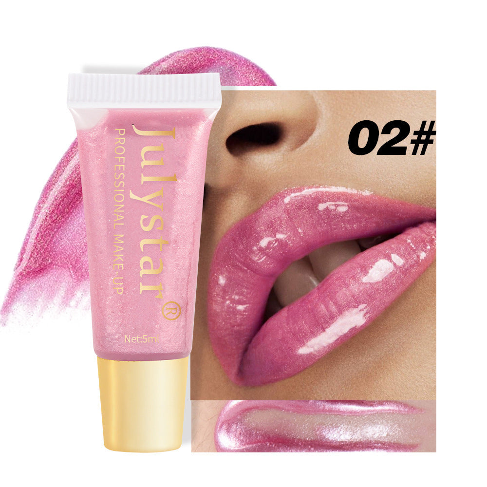 Nourishing Moisturizing Pearlescent Lip Gloss Long Lasting Waterproof