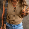 Parchment V Neck Buttoned Front Sweater Vest