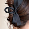 Black Bow Decor Large Hair Claw Clip