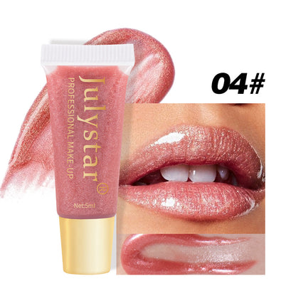 Nourishing Moisturizing Pearlescent Lip Gloss Long Lasting Waterproof