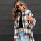 Chic Plaid Woolen Cardigan Coat for Women - Loose Fit Elegance