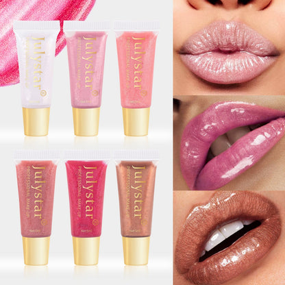 Nourishing Moisturizing Pearlescent Lip Gloss Long Lasting Waterproof